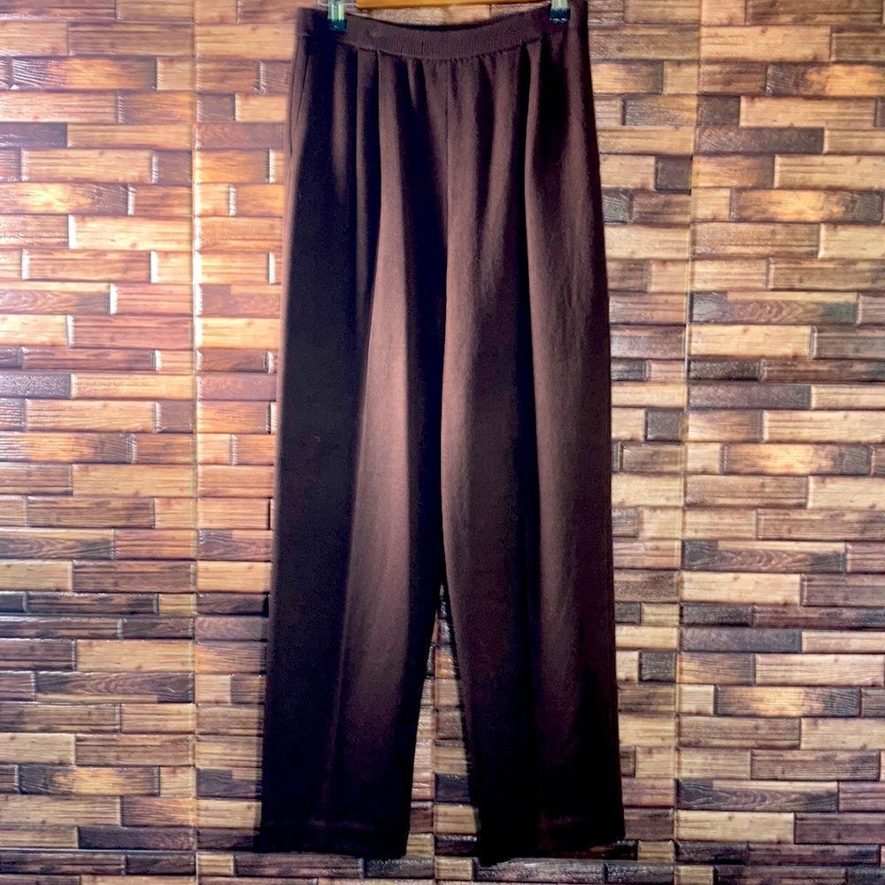 Vintage Womens St. John by Marie Gray Brown Knot Pants size 6x27